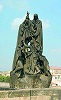 Равноапостольные Кирилл и Мефодий. Скульптура на Карловом мосту в Праге. Скульптор К. Дворжак. 1928 г.