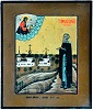 Прп. Кирилл Челмогорский, с видом мон-ря. Икона. Кон. XIX в. (АМИИ)