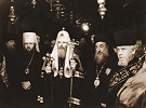 Патриарх Алексий I и митр. Кирилл во время визита в Иерусалимский Патриархат. Март 1991 г.