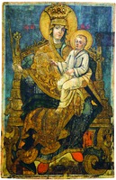 Богоматерь с Младенцем на троне. Иконописец И. Яворский. 1813 г. (Национальный художественный музей, Кишинёв)