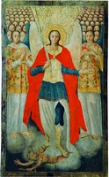 Арх. Михаил. Икона. 1702 г. (Национальный художественный музей, Кишинёв)