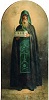 Прп. Кирилл Новоезерский. Икона. Кон. XIX в. (часовня прп. Кирилла Новоезерского в Белозерске)