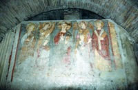 Деисус. Роспись вост. стены нартекса базилики сщмч. Климента. XI в.