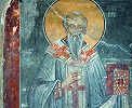 Равноап. Климент Охридский. Роспись ц. во имя равноап. Климента в Охриде (Климента Старого). 1378 г.