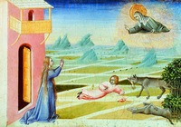 Св. Клара исцеляет ребенка, растерзанного волками. Худож. Дж. ди Паоло. 1453–1462 гг. (Музей изящных искусств в Хьюстоне)