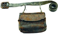 Пояс кожаный с калитой прп. Кирилла Белозерского. Кон. XIV в. (КБМЗ)