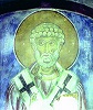 Свт. Димитриан, еп. Хитрский. Роспись ц. Христа Антифонита близ Калогреи. Кон. XII — нач. XIII в.