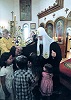 Патриарх Кирилл в Благовещенском кафедральном соборе Сендайской епархии. Япония. 15 сент. 2012 г.