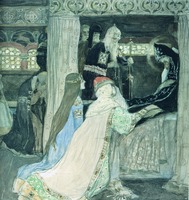 Кончина блв. кн. Александра Невского в Городецком мон-ре. 1899–1901 гг. Фрагмент картины. Худож. М. В. Нестеров (ГРМ)