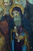 Прп. Кирилл Новоезерский. Фрагмент иконы «Собор Белозерских чудотворцев». Нач. ХХ в. (часовня прп. Кирилла Новоезерского в Белозерске)