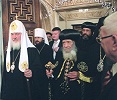 Встреча Патриарха Московского и всея Руси Кирилла с Патриархом Коптской Православной Церкви Шенудой III. 10 апр. 2010 г.