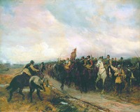 Победа Кромвеля в битве при Данбаре в 1650 г. Ок. 1886 г. Худож. Э. К. Год (Тэйт)