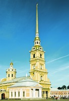 Петропавловский собор и колокольня (1712–1733) в С.-Петербурге. Архит. Д. Трезини