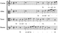 Пример 4б. Кьяветты в «Magnificat» 1-го тона Т. Л. де Виктории (1576)