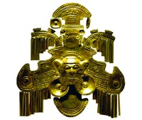 Ювелирное изделие культуры кимбайя (Музей золота Республиканского банка Колумбии в Боготе)