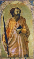 Ап. Павел. Фрагмент полиптиха. 1426 г. Худож. Мазаччо (музей Сан-Маттео в Пизе)