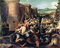 Св. Клара при осаде Ассизи. Худож. Кавалер д’Арпино. 1-я пол. XVII в. (ГЭ)