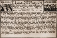 Торжественная Лига и Завет. Гравюра. 1643 г.