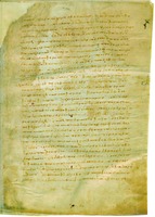 Климент Александрийский. «Строматы». Рукопись. XI в. (Laurent. Plut. 5.3. Fol. 1r)