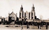 Католич. селение Сяоцяобан (Маньчжу¬рия). Фотография. 1934 г.
