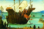 Мученическая кончина сщмч. Климента, еп. Римского. 1498-1501 гг. Худож. Б. Фунгаи (Городская художественная галерея, г. Йорк, Великобритания)