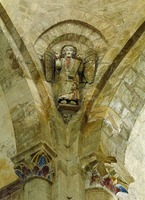 Фигура архангела в тромпе ц. Спасителя и св. Веры. Кон. XI — нач. XII в.