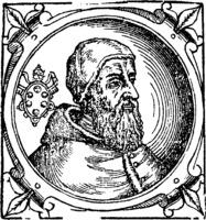 Климент VII, папа Римский, Гравюра. 1600 г. (Sacch. Vitis pontificum. 1626) (РГБ)