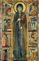 Св. Клара Ассизская. Икона. 80-е гг. XIII в. Неизвестный художник (базилика Санта-Кьяра в Ассизи)