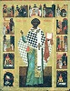 Сщмч. Климент, еп. Римский, житием. Икона. Сер. XVI в. (АМИИ)