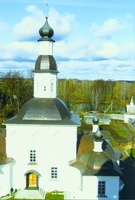 Вид с колокольни Колоцкого мон-ря. Фотография. 2010 г.