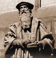 Дж. Нокс. Скульптура в соборе Сент-Джайлс в Эдинбурге. 1904 г. Скульптор М. Гилливрей