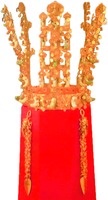 Золотая корона из кургана Собончхон в Кёнджу. V–VI вв. (Национальный музей в Се-уле, Республика Корея)