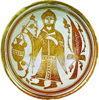Коптский священник с кадилом(?). Чаша. 1050–1100 гг. (Музей Виктории и Альберта, Лондон)