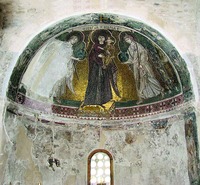 Центральная апсида ц. Панагии Ангелоктисти в Кити (близ Ларнаки, Кипр)