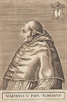 Папа Римский Мартин V. Гравюра. XVII в.