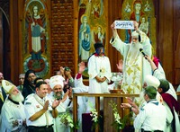 Избрание Патриарха Коптской Церкви Феодора II жребием. Фотография. 4 нояб. 2012 г.