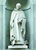 Католич. св. Антонин Флорентийский. Скульптура на площади перед Галереей Уффици (Флоренция). 1859 г.