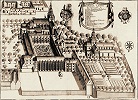 Аббатство Корби. Гравюра из серии «Monasticon Gallicanum». 1677 г.