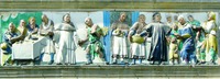 Дела милосердия. Фрагмент фриза на фасаде больницы в Пистойе. 1526–1528 гг. Скульптор Санти ди Микеле