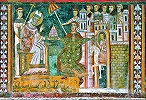 Константинов дар. Роспись в оратории Сан-Сильвестро в ц. Санти-Куатро-Коронати (Рим). Сер. XIII в.