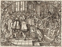 Констанцский Собор. Гравюра из кн.: Ulrich [von Richental]. Costnitzer Concilium: So gehalten worden. Fr./M., 1575. P. 5