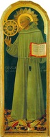 Католич. св. Бернардин Сиенский. Ок. 1450 г. Худож. Пьетро ди Джованни д’Амброджио (Музей коммуны Лучиньяно)