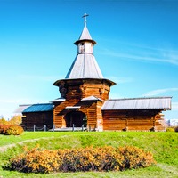 Надвратная башня Николо-Корельского мон-ря. XVII в. Фотография. 2013 г. (МГОМЗ «Коломенское»)