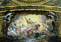 Католический св. Игнатий Лойола во славе. Плафон в капелле Сант-Иньяцио в ц. Иль-Джезу в Риме. 1685 г. Худож. Бачиччо