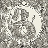 Литовский вел. кн. Витовт. Гравюра А. Гваньини из кн. «Описание Европейской Сарматии». 1578 г.