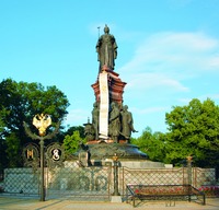 Памятник Екатерине II в Краснодаре. Фотография. XXI в.