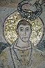 Св. бессребреник Косма. Мозаика конхи сев. апсиды базилики св. Евфразиана в Пореш (Хорватия). 543–553 гг.