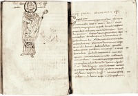 «Мученичество св. Корнелия». Рукопись. Х в. (Paris. lat. 10864. Fol. 29v — 30r)