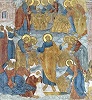 Крещение трех тысяч жителей Иерусалима ап. Петром. Роспись Троицкого собора Ипатиевского мон-ря. 1685 г. Мастер Гурий Никитин