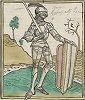 Венгерский военачальник Янош Хуняди. Гравюра. 1499 г.